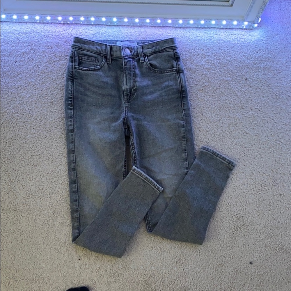 Grey Topshop Jamie Jeans